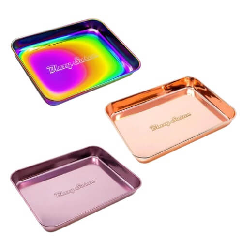 Blazy Susan Stainless Steel Rolling Tray product image